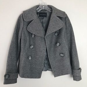 Banana Republic XS Gray Pea Coat XS PERFECT